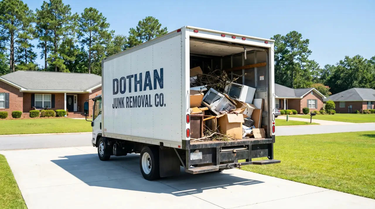 Dothan Junk Removal Co. truck ready for pickup in Dothan AL